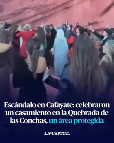 Una familia vinculada a los MENEM y a la causa Andis de las coimas de KARINA MILEI con total impunidad hicieron un casamiento con un permiso falso en un &aacute;rea protegida. Les van a aplicar una "multa". Si la pena para un delito es una multa entonces es ley 