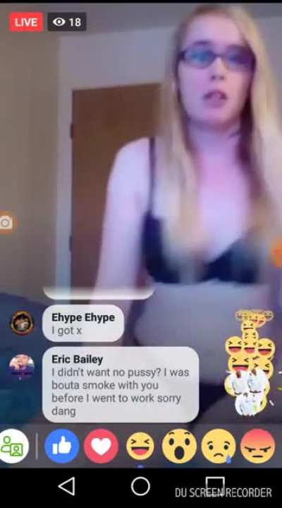 Half-dressed girl on Facebook live rages over laugh reacts