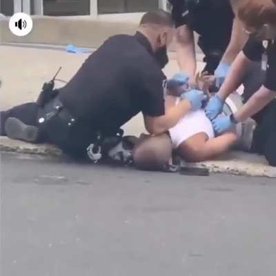 Yesterday, @AllentownPolice held down this man&rsquo;s face to the pavement and then one of its officers placed their knee on his neck. This is exactly what led to George Floyd's death. (@AttorneyCrump)