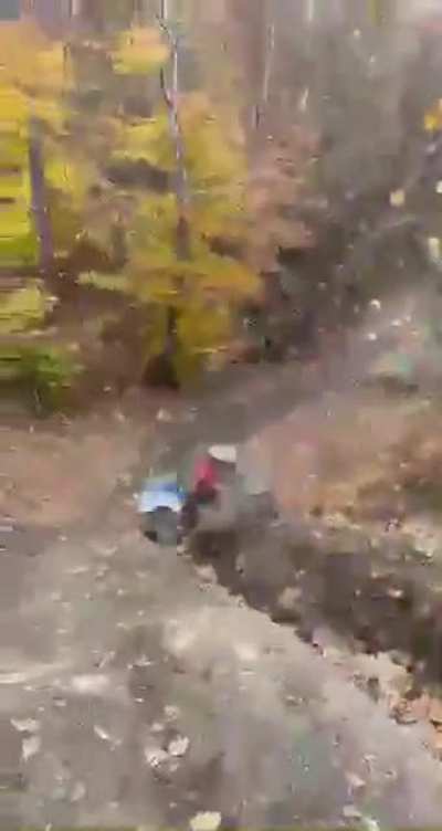 While i bomb this massive hill