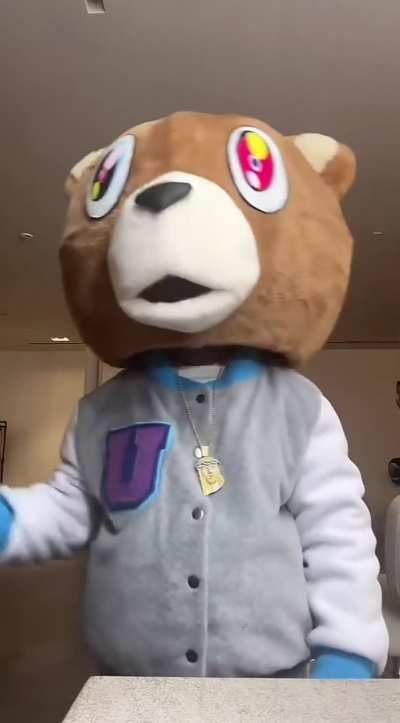 North West&rsquo;s Halloween costume is Graduation Bear (via tiktok)