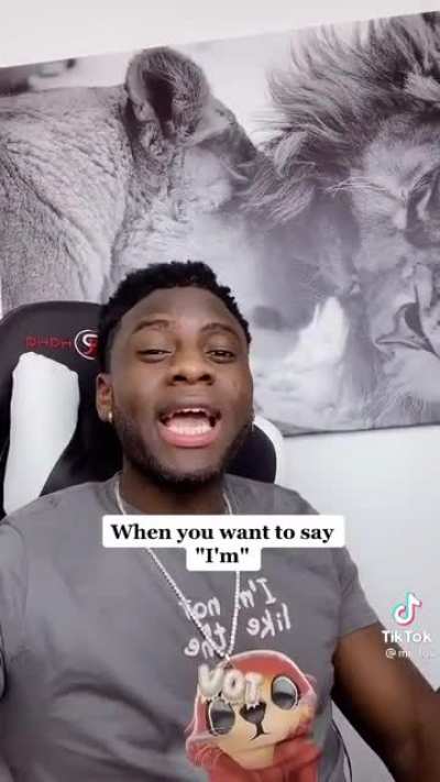 Love how he did the voice at the end
