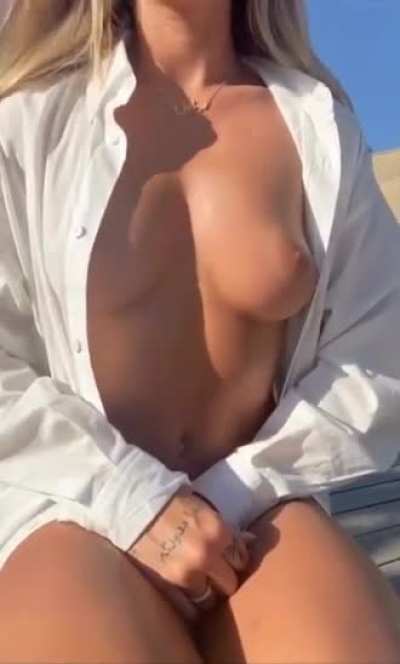 The shirt blocking your view?