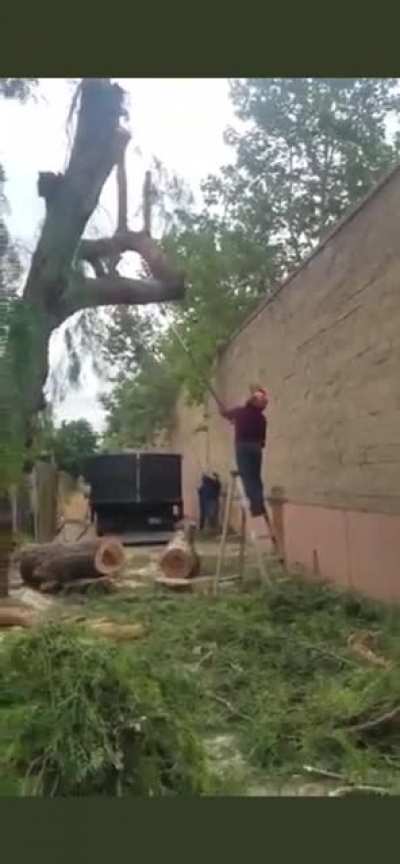 Good thing he wore a helmet&hellip;