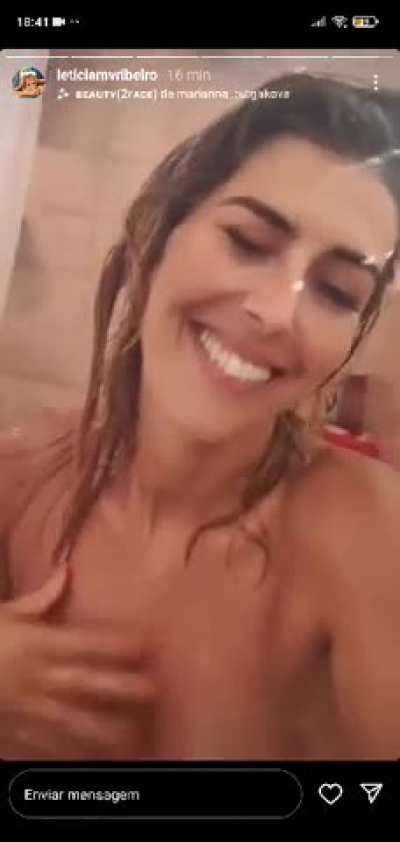 Leticia mostra tudo nos stories &eth;&laquo;&cent;