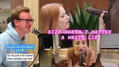 "Size doesn't matter" &ndash; just a lie invented to make whiteboys feel better about themselves &amp;amp; how they measure or up (or rather don't) to BBC! Stop spreading this lie, let them know their place 🧎🏼&zwj;♂️&zwj;➡️🍤&spades;️