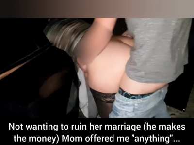Discovered Mom liked dogging... so my friend and I surprised her...
