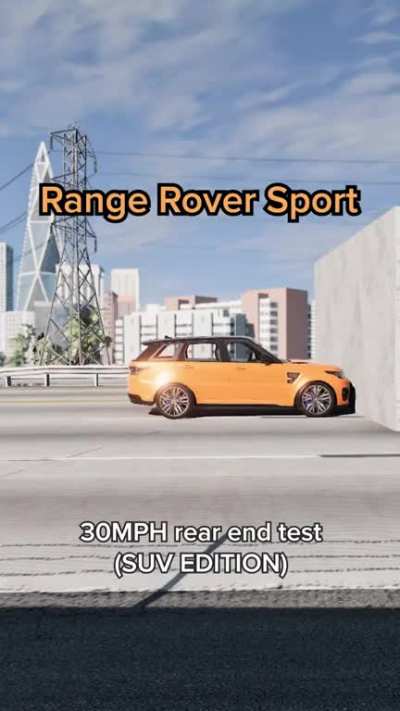 SUV rear end test