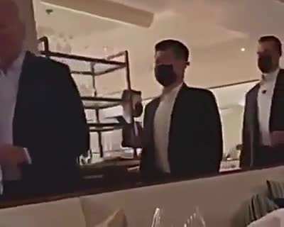 WATCH 🚨 Biden recorded breaking Washington DC&rsquo;s mask mandate by walking through an Italian restaurant &lsquo;Fiola Mare&rsquo; without wearing a mask