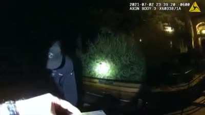Police officer asked him to pour out his drink