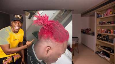 Man's hair is mad