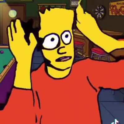 Bart really do be acting silly goofy
