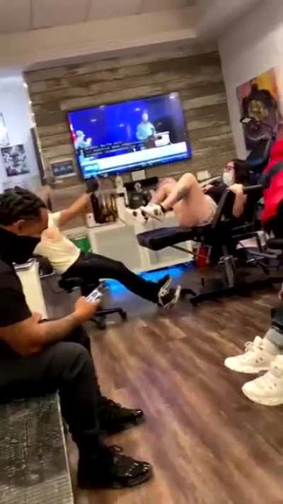 Getting a tattoo