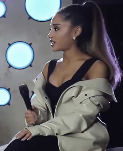 Showing off her stroking technique