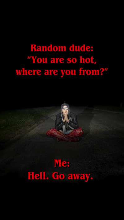 Watch out everyone, don't even think about approaching her