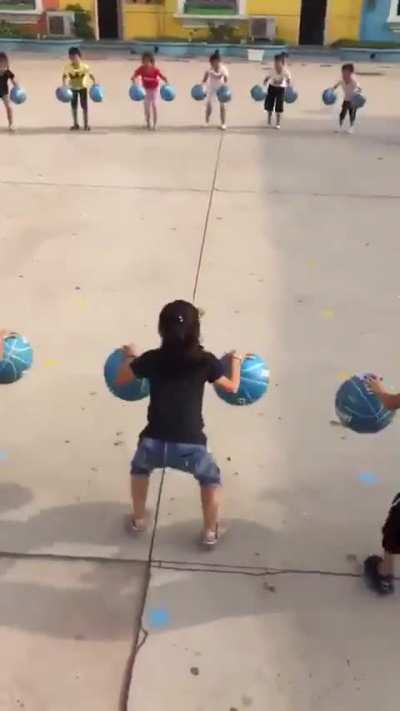 Chinese kindergarten game called Cooperation