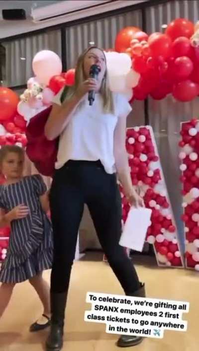 The owner of Spanx just sold her company and surprised each employee with 2 first class tickets to anywhere in the world, and 10k apiece.
