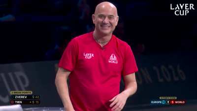 Point of the match - Learner Tien wins this insane point against Alexander Zverev in match 10 of Laver Cup 2026.
