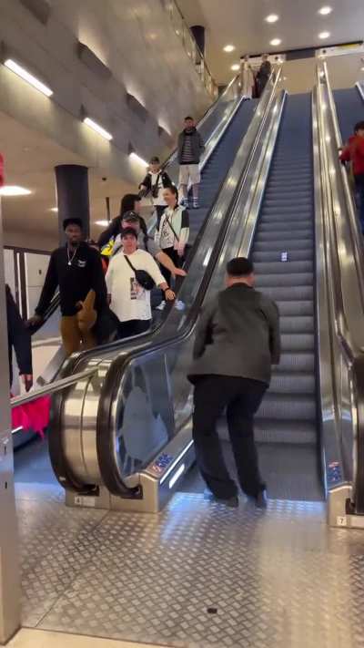 &ldquo;Let me stop an escalator so I can film a Tiktok&rdquo;
