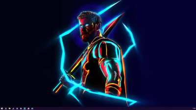 I also made a animated Neon Thor Wallpaper (Source &amp;amp; Link in comments).