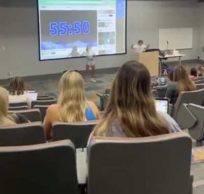 Prof makes student dance to the same song in front of class for 90 mins