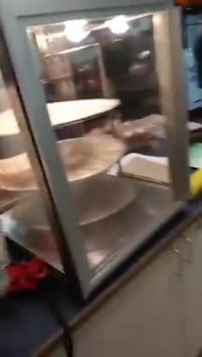 Mr. Peakedinhighschool destroys convenience store and threatens cashier
