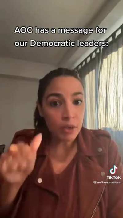 AOC message to democratic leaders