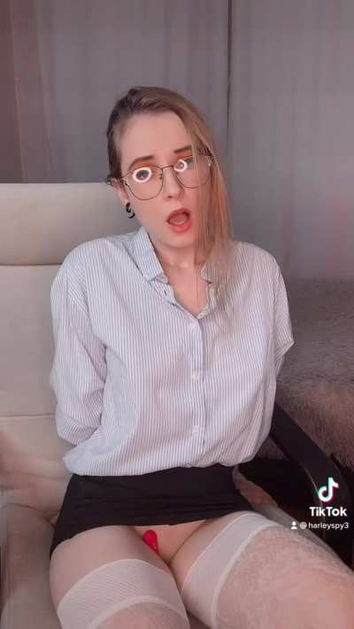 When I came to an interview without panties❤️