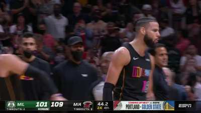 [Highlight] Caleb Martin throws it down hard off the Milwaukee turnover