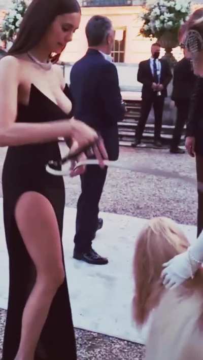 Nina Dobrev's ample tits nearly spilling out of her "elegant" dress is a great look