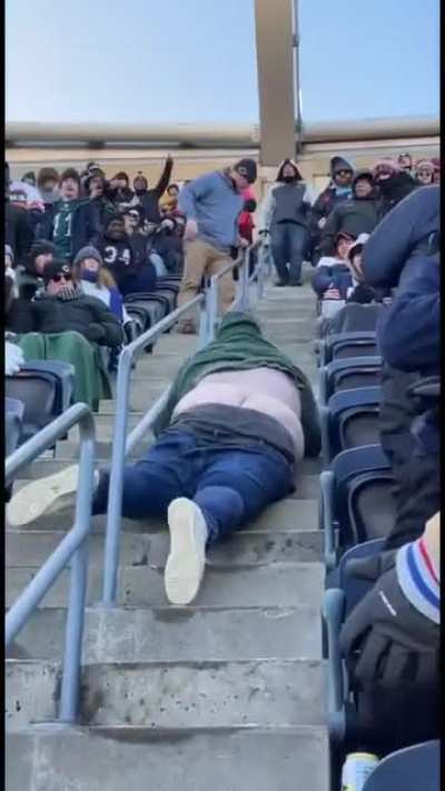 Man this stadium is steep&hellip;