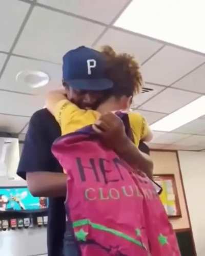Dad who works 3 jobs surprises his daughter with her dream dress for the 8th grade dance after telling her he couldn&rsquo;t afford it.