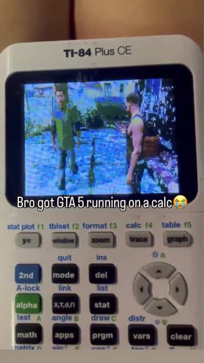 Gta 5 running on a calculator