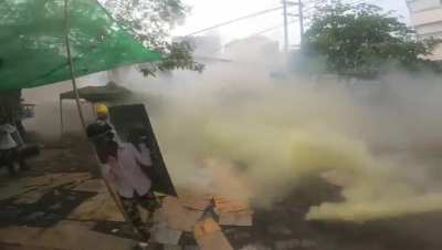 Myanmar protestors have started defending themselves against the fascist military.