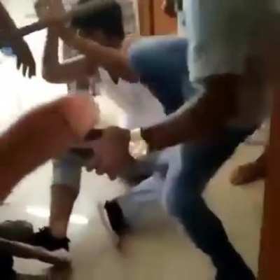 Relatives attacking a doctor in covid centre after patient dies in Assam, India. All the 24 culprits invloved were arrested