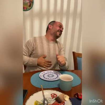 My dad laughing can be heard miles away when he can&rsquo;t stop