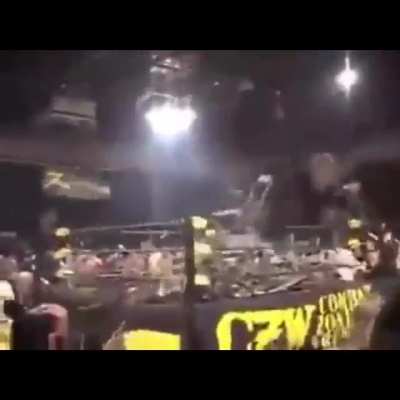 HMFT after I get taken down by over a hundred steel folding chairs