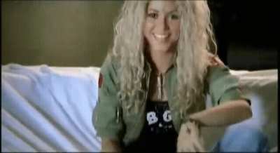 Shakira licking her toe