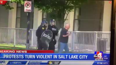 "Protests Turn Violent in Salt Lake City"