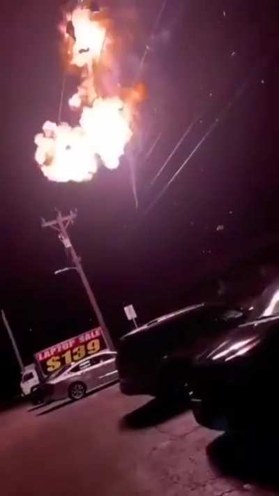 Girl releases graduation balloons and hit power lines taking out power in whole neighborhood