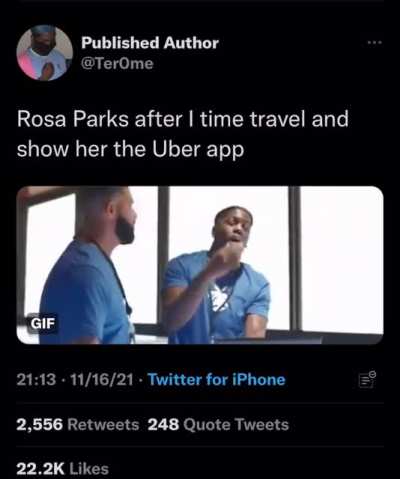 Uber still makes you sit in the back though 😂