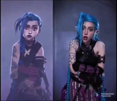 Amazing Jinx cosplay by @seeuxiaorou