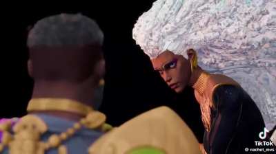 T’Challa and Storm Marvel Rivals Interaction WiP - Animated by Nachet on TikTok