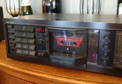 Tape deck auto flip
