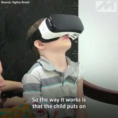 Médicos brasileiros estão usando VR pra distrair crianças que têm medo de tomar vacína (em inglês)