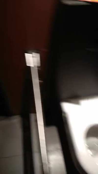 A very clean toilet