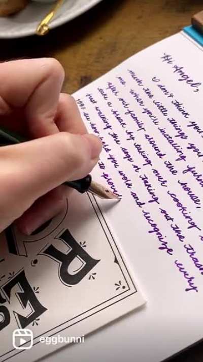 Writing a Love Letter with my Vintage Waterman Semi-Flex ✒️💝&hearts;️