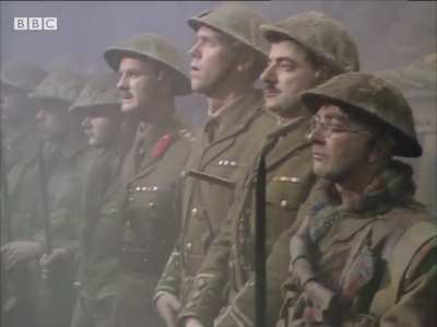 Today in 1989 "Blackadder Goes Forth" final episode airs. The orders have come in &amp;amp; Blackadder &amp;amp; his squadron are to go over the top, this is the end of the line. Starring Rowan Atkinson, Hugh Laurie &amp;amp; Tony Robinson.
