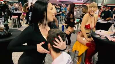 Angela With A Fan