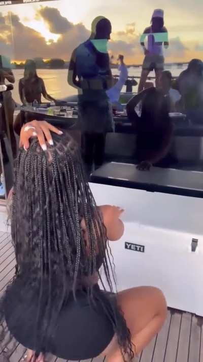 On a boat